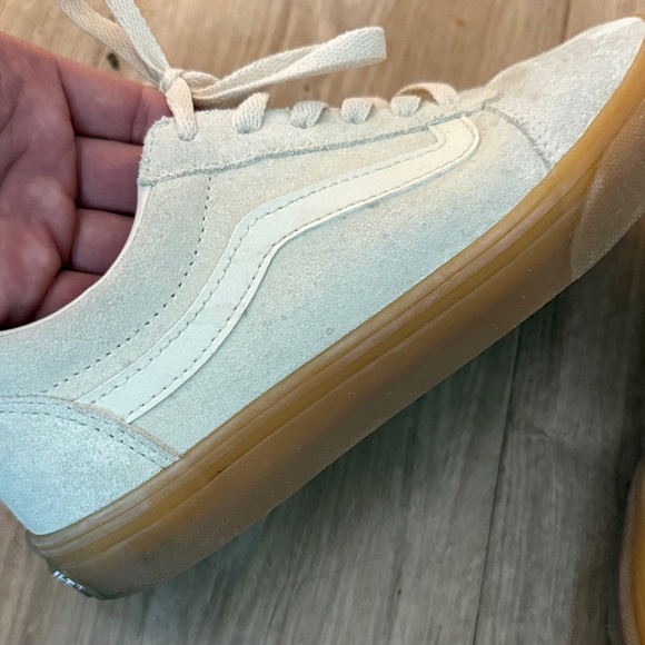 Vans Women Beige Suede Sneakers - Picture 4 of 11